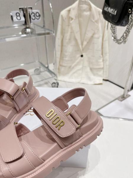 DIOR DIORACT SANDAL Pink Lambskin