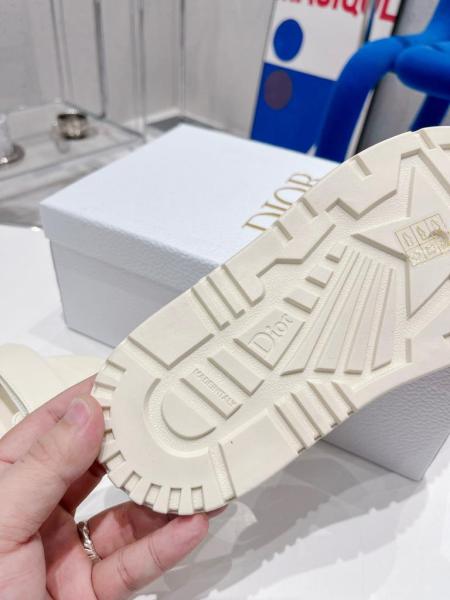 DIOR DiorAct D Connect Beach Sandals Women's White