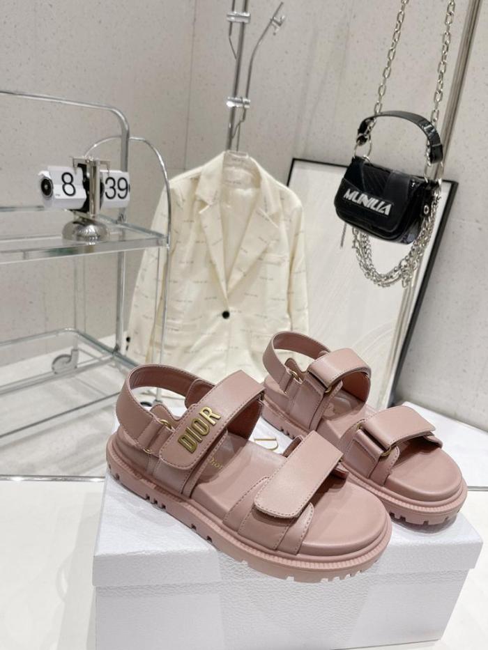 DIOR DIORACT SANDAL Pink Lambskin