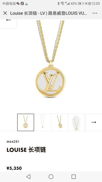 Jewelry Louis Vuitton 124