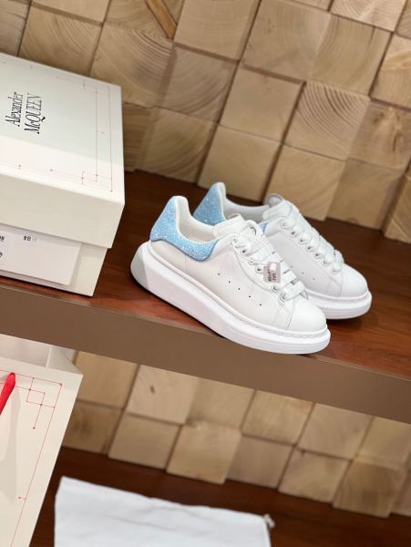 Alexander McQueen  Oversized Sneaker in White Sky Blue
