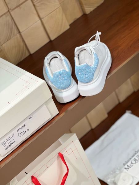 Alexander McQueen  Oversized Sneaker in White Sky Blue