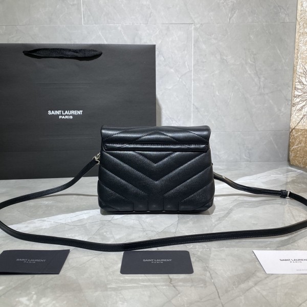 SAINT LAURENT Leather Crossbody Bag, Shoulder Bag Women's Black 630951-DV706-1000 size 20*7.5*14 cm