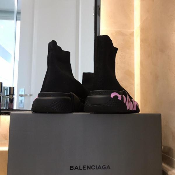 Balenciaga Graffiti Speed Black Pink (Women's)