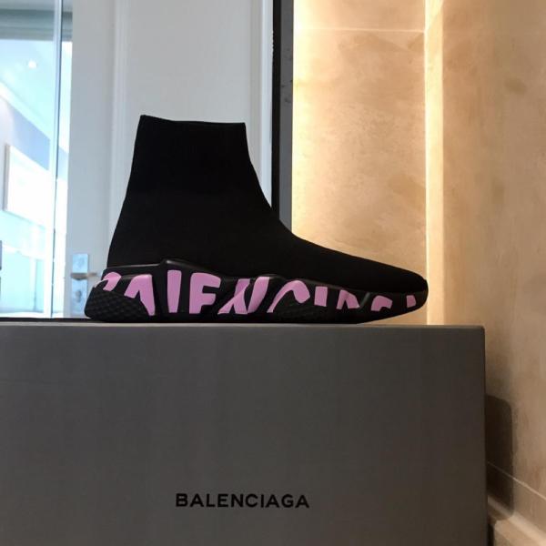 Balenciaga Graffiti Speed Black Pink (Women's)