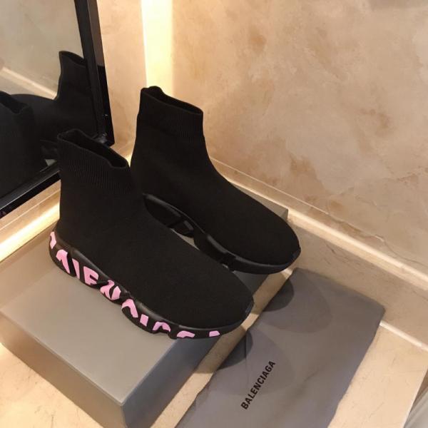 Balenciaga Graffiti Speed Black Pink (Women's)