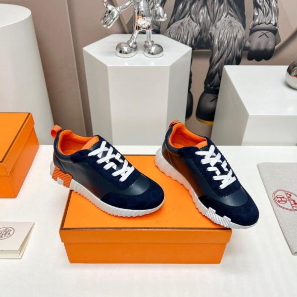 Hermes Bouncing Cowhide Blue Orange