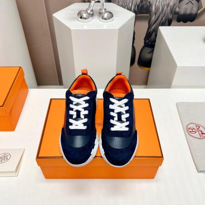 Hermes Bouncing Cowhide Blue Orange