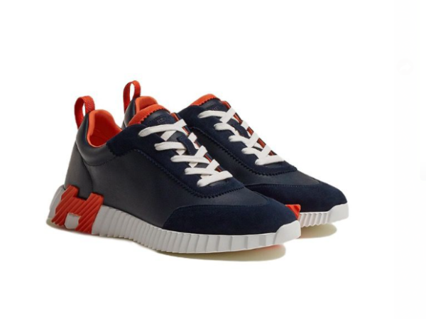 Hermes Bouncing Cowhide Blue Orange