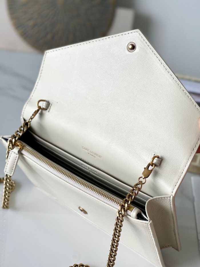 Handbags SAINT LAURENT 743050-AAB4K-9290 size 19*2*12 cm