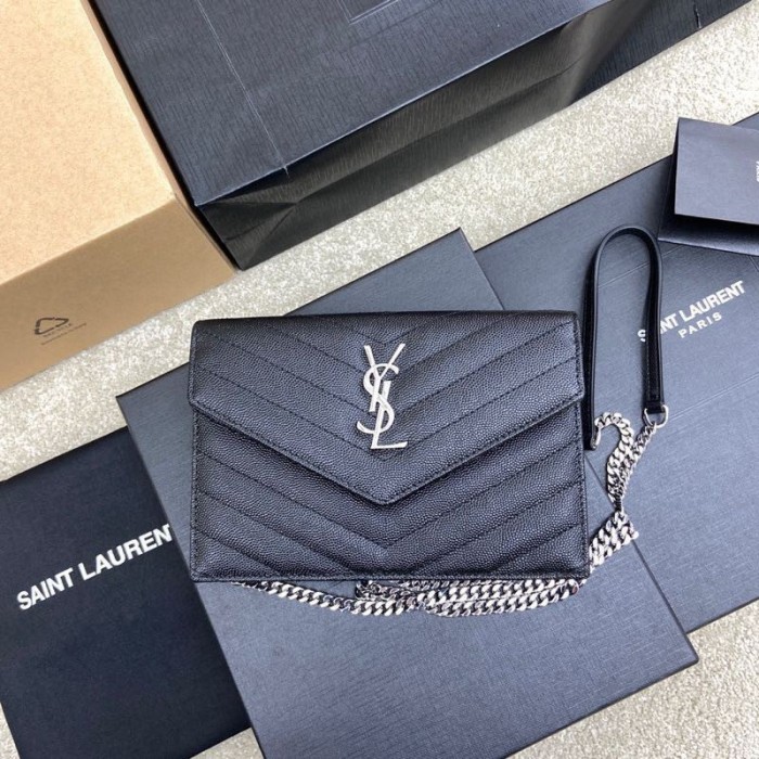 Handbags SAINT LAURENT 393953BOW021000 size 19*3.5*12.5 cm