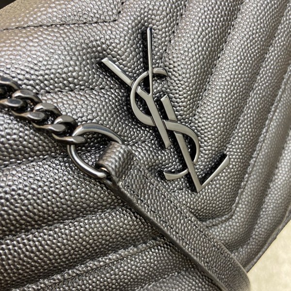 SAINT LAURENT Chain Wallet Monogram Black 393953BOW081000 size L*W*H 19*4*12.5cm