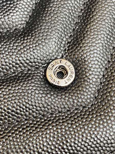 SAINT LAURENT Chain Wallet Monogram Black 393953BOW081000 size L*W*H 19*4*12.5cm