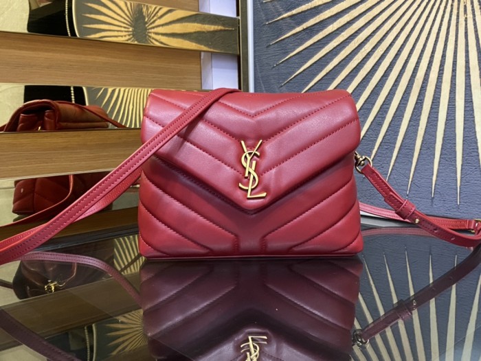 SAINT LAURENT LOULOU Crossbody Bags 630951DV707-6008 size 20*7.5*14 cm