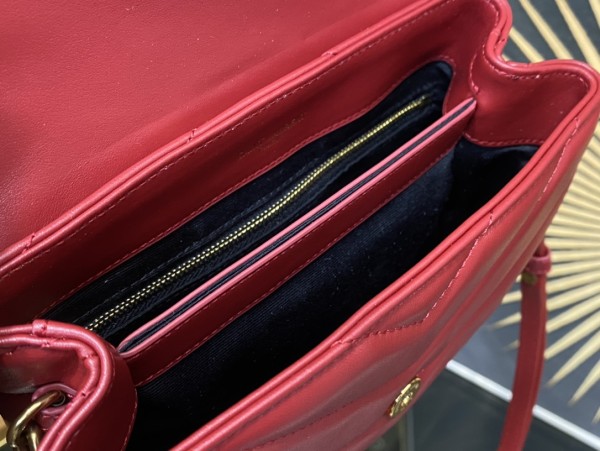 SAINT LAURENT LOULOU Crossbody Bags 630951DV707-6008 size 20*7.5*14 cm