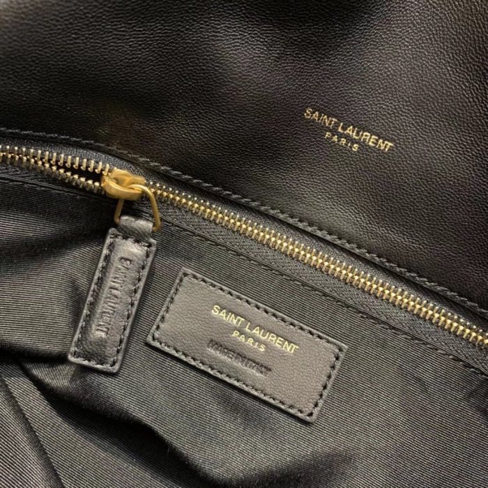 SAINT LAURENT LOULOUPUFFER Sheepskin Cloud Bag, Shoulder Bag Medium Women's Black 5774751EL071000 Black size L34.8*W13.46*H22.86cm