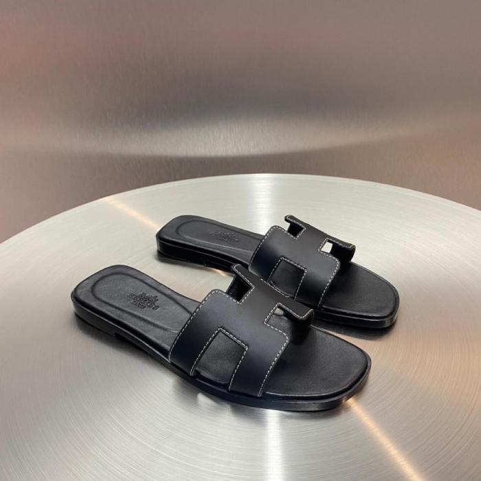 Hermes Oran Sandal Nior Box Calfskin Leather