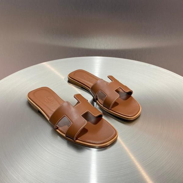 Hermes Oran Sandal Gold Box Calfskin Leather