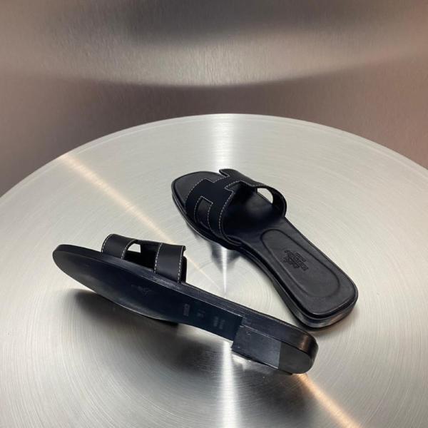 Hermes Oran Sandal Nior Box Calfskin Leather