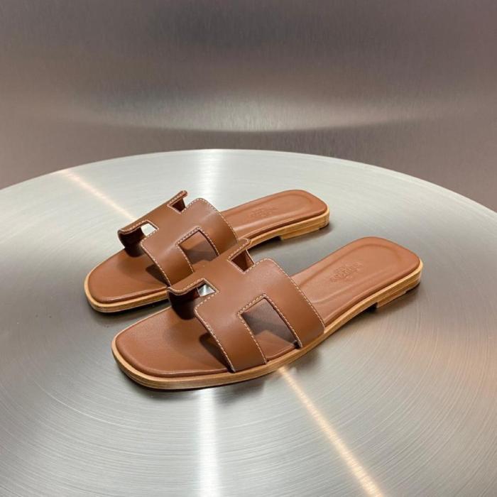 Hermes Oran Sandal Gold Box Calfskin Leather