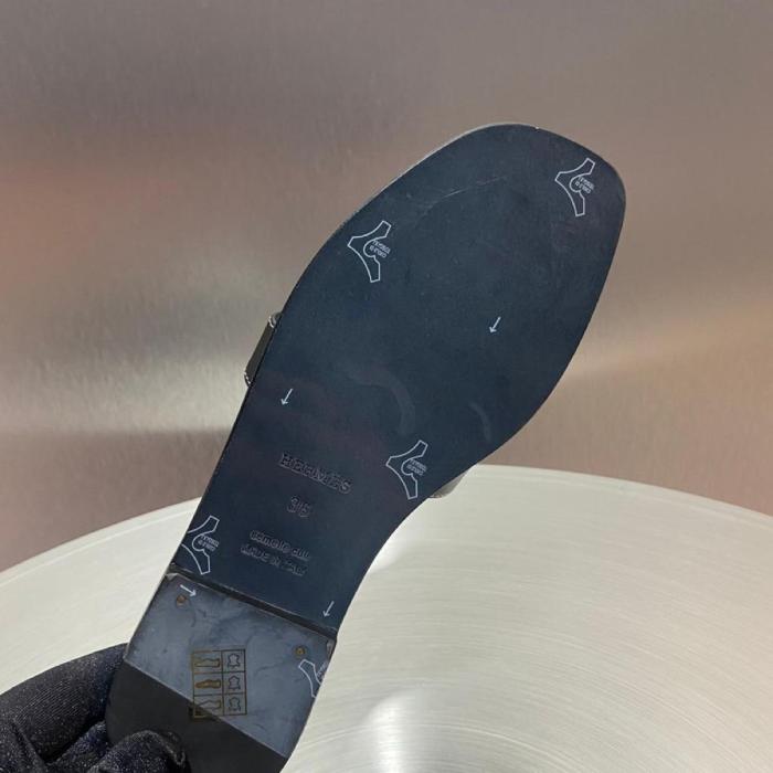 Hermes Oran Sandal Nior Box Calfskin Leather