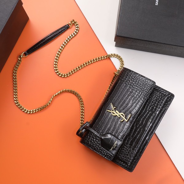 Handbags SAINT LAURENT 442906-DND0J-1000 size 22x8x16 CM