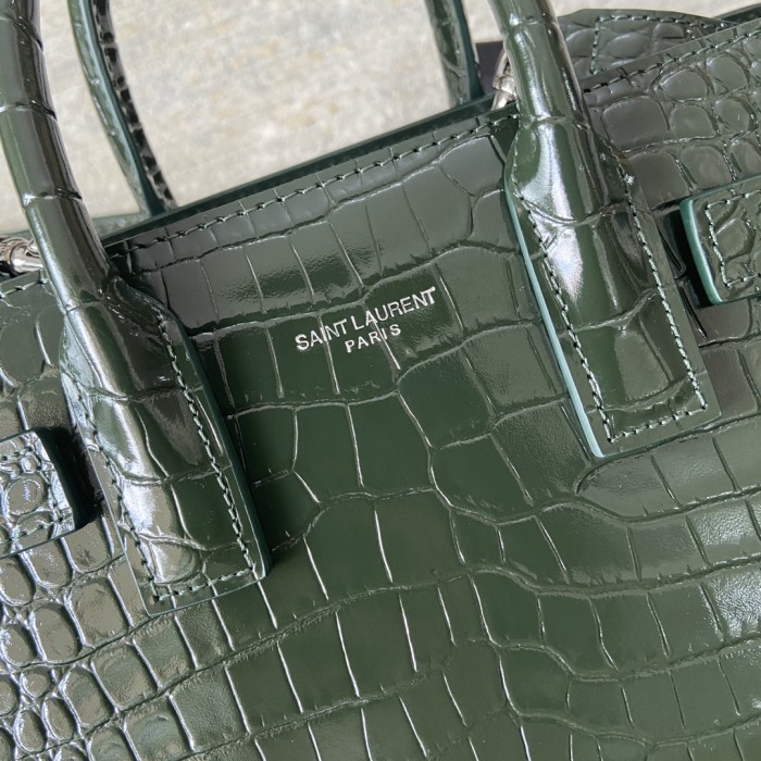 SAINT LAURENT SAC DE JOUR Calfskin Shoulder Bag Crossbody Bag Handbag Extra Mini Women's Dark Green 392035-DND1N-3045 size 21.84*10.41*17.78 cm