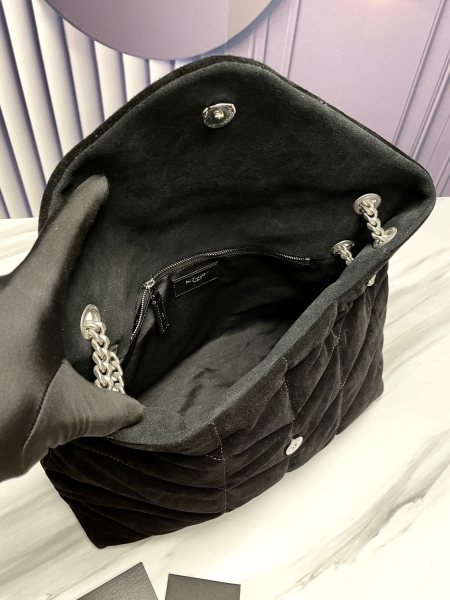 SAINT LAURENT PUFFER Shoulder Bags 577475-1U810-1000 size L35*W13.5*H23cm