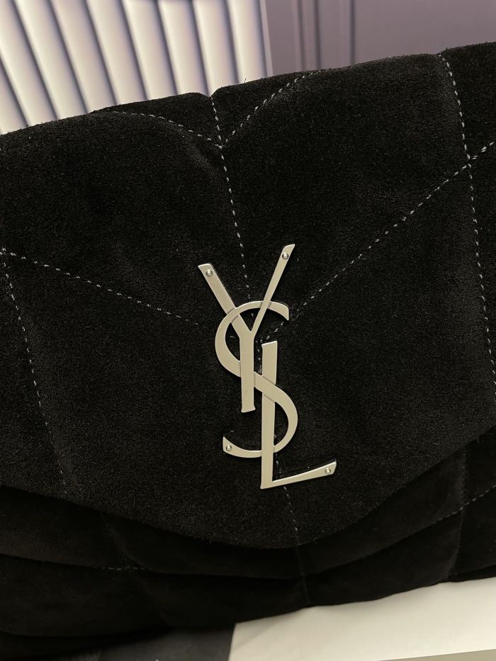 SAINT LAURENT PUFFER Shoulder Bags 577475-1U810-1000 size L35*W13.5*H23cm