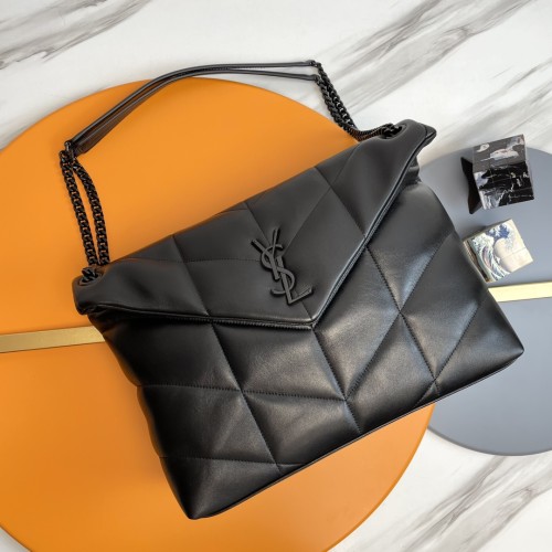 SAINT LAURENT LOULOU Shoulder Bags 577475-1EL08-1000 size 35*13.5*23 cm