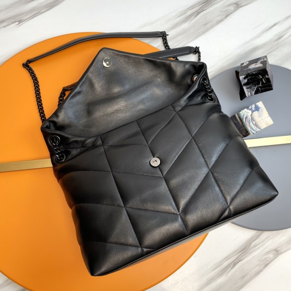 SAINT LAURENT LOULOU Shoulder Bags 577475-1EL08-1000 size 35*13.5*23 cm