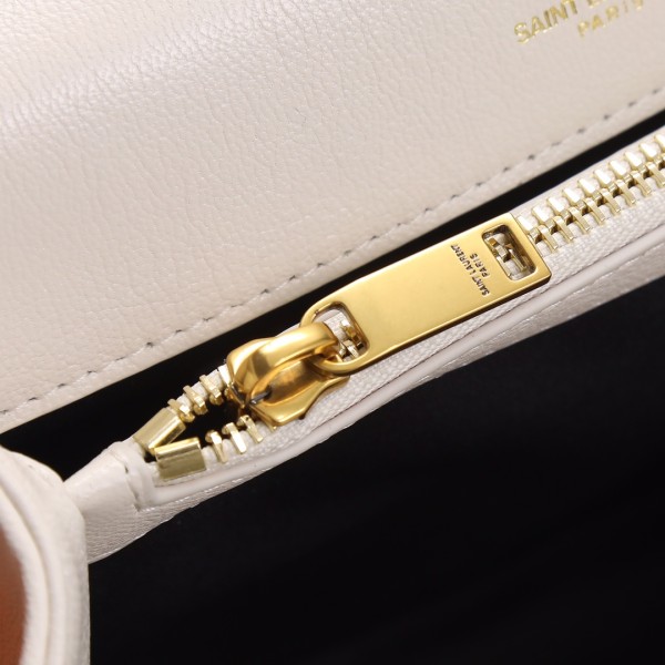 SAINT LAURENT College Quilted Medium Shoulder Bag 600279BRM079207 size 24*6.5*17 cm