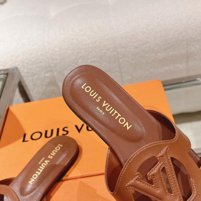 Louis Vuitton LV Isola Flat Mule COGNAC