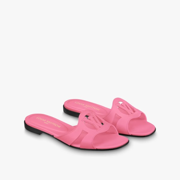 LOUIS VUITTON Isola Slide Slippers Women's Pink