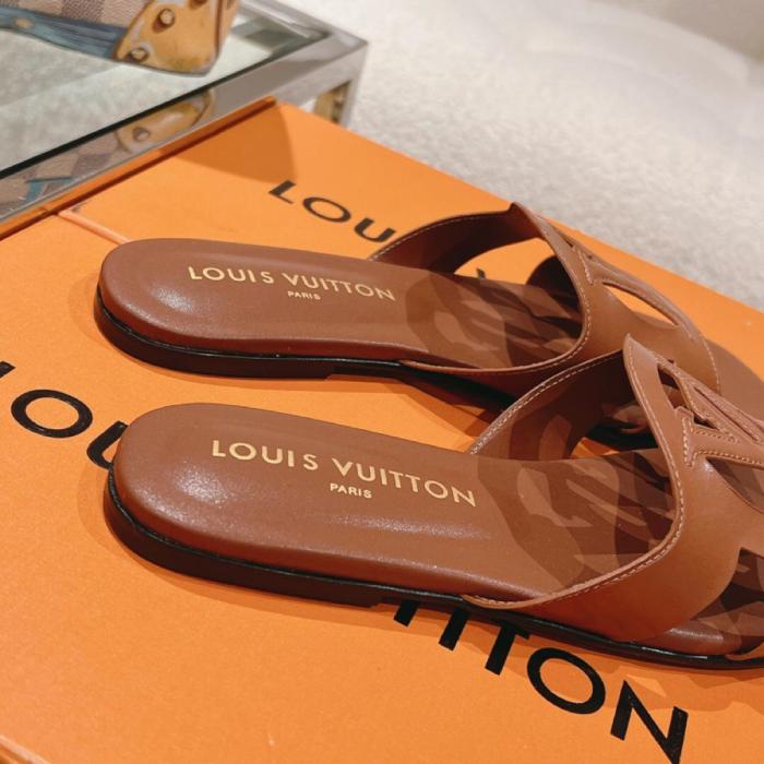 Louis Vuitton LV Isola Flat Mule COGNAC