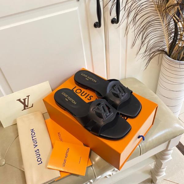 Louis Vuitton LV Isola Flat Mule Black