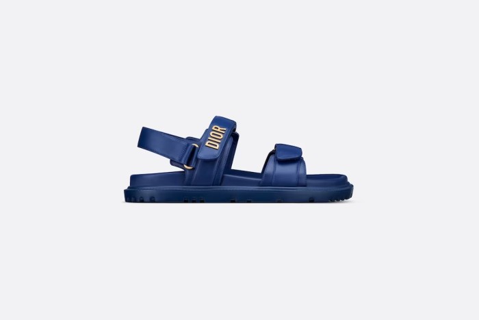 Dior DIORACT SANDAL Royal Blue Lambskin