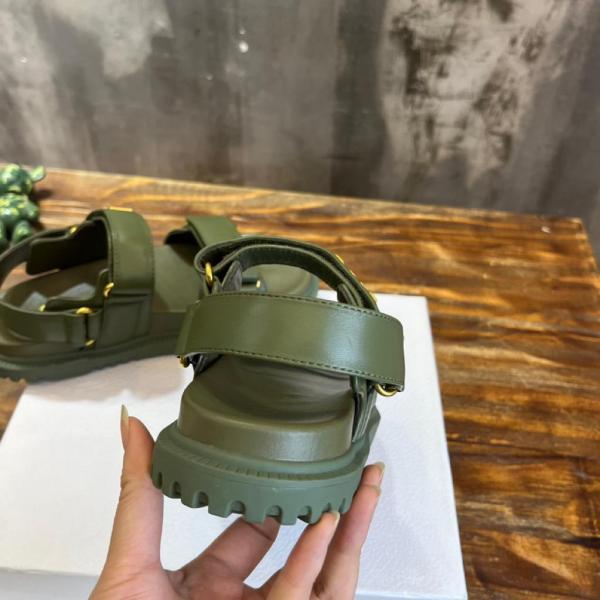 Dior DIORACT SANDAL Khaki Lambskin