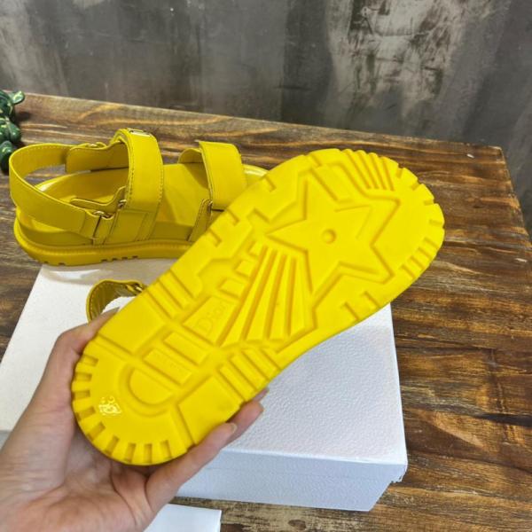 Dior DIORACT SANDAL Saffron Yellow Lambskin