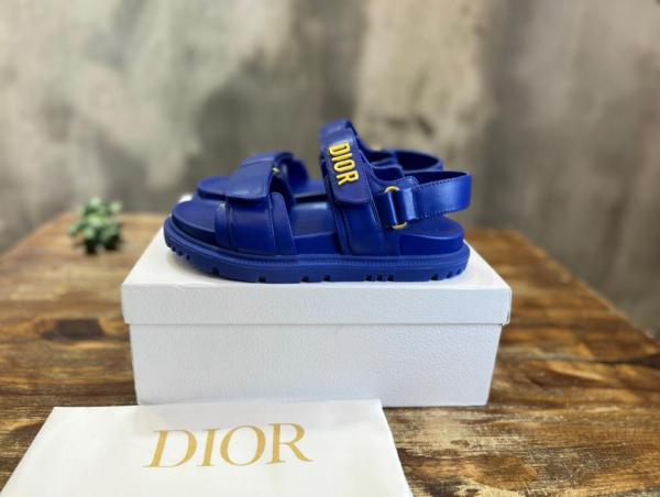 Dior DIORACT SANDAL Royal Blue Lambskin