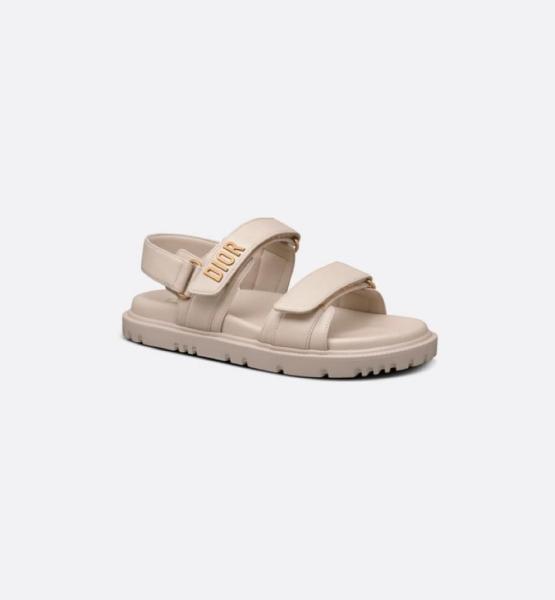 Dior DIORACT SANDAL Powder Beige Lambskin