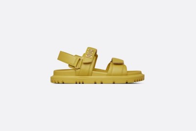 Dior DIORACT SANDAL Saffron Yellow Lambskin