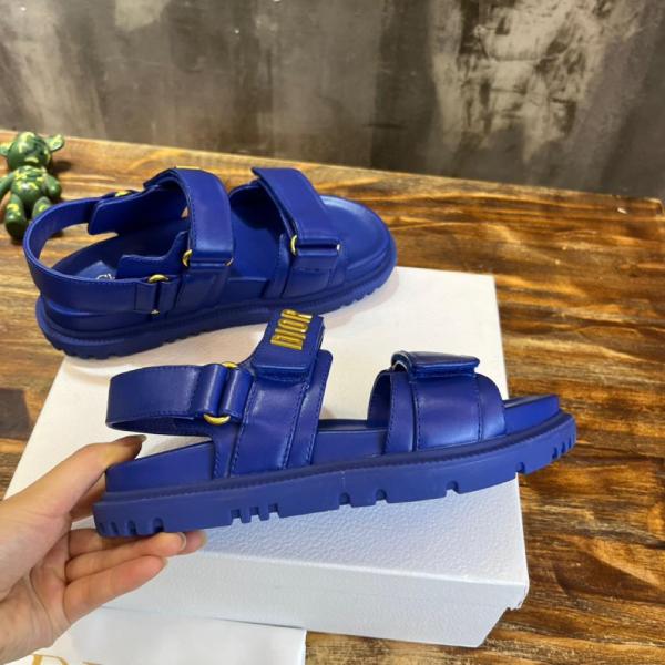 Dior DIORACT SANDAL Royal Blue Lambskin