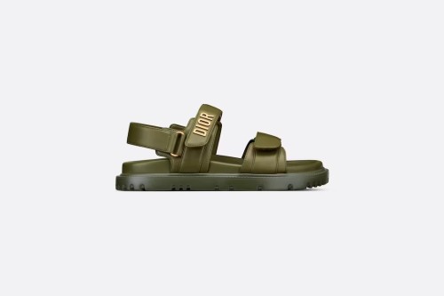 Dior DIORACT SANDAL Khaki Lambskin