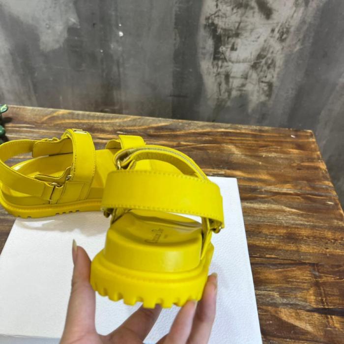 Dior DIORACT SANDAL Saffron Yellow Lambskin