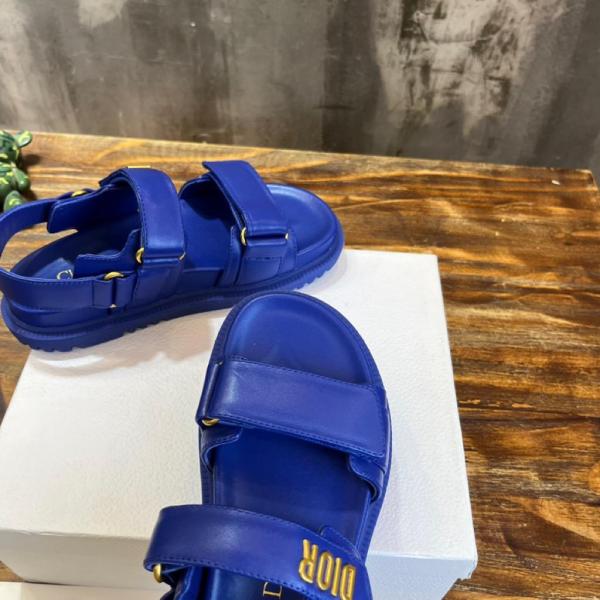 Dior DIORACT SANDAL Royal Blue Lambskin