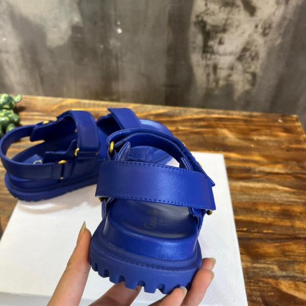 Dior DIORACT SANDAL Royal Blue Lambskin