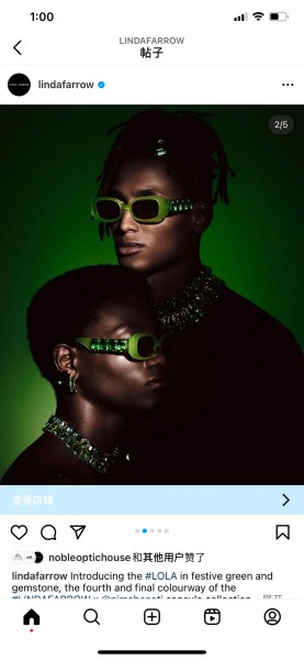  Sunglasses lindafarrow LFL/1117  size:52口21-140