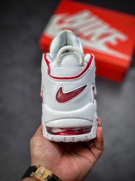 Nike Air More Uptempo White Varsity Red Outline (2018/2021)
