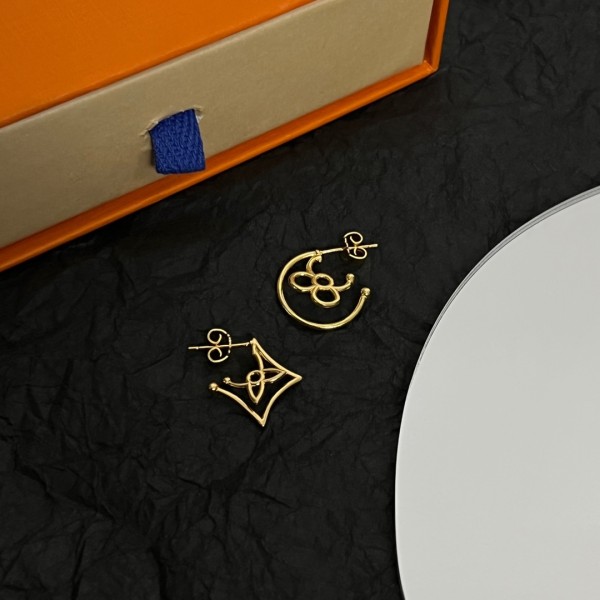 LOUIS VUITTON Earrings Women's Gold